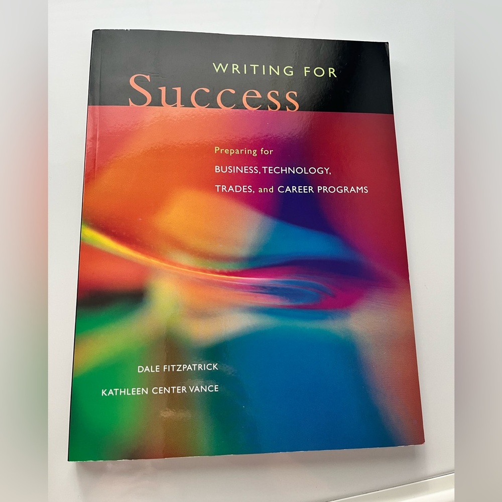 Writing for Success book